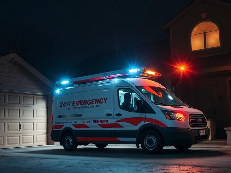 Emergency garage door service in North Benton